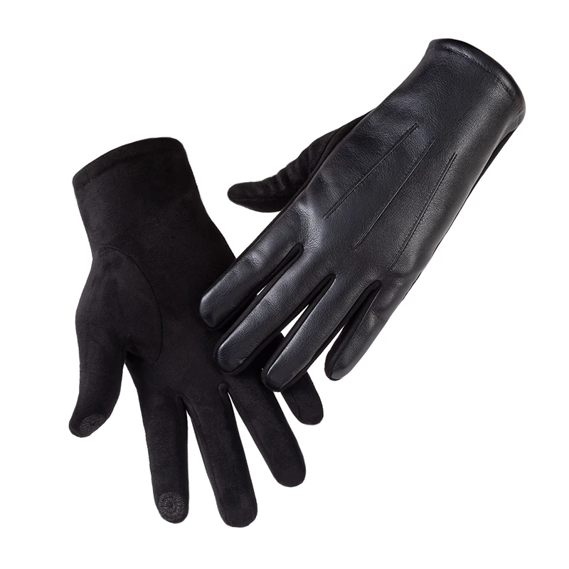Leather Driving Glove - High-quality Men's Leather Gloves Winter Business