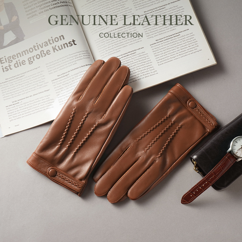 Men's Top Layer Sheepskin Genu - đánh giá và giá Leather Driving Glove