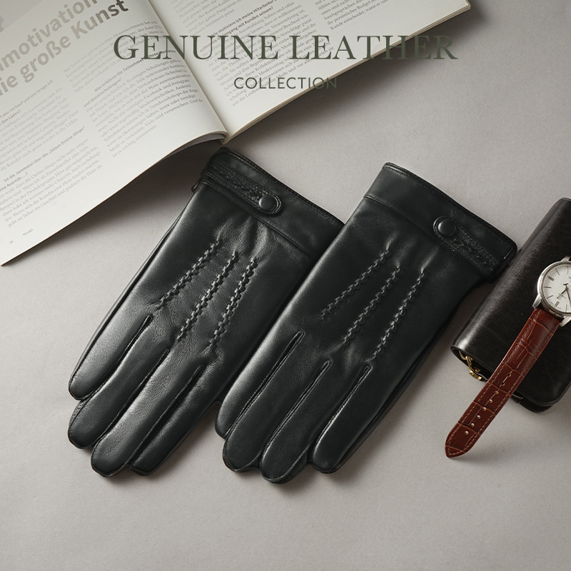 Men's Top Layer Sheepskin Genu - đánh giá và giá Leather Driving Glove