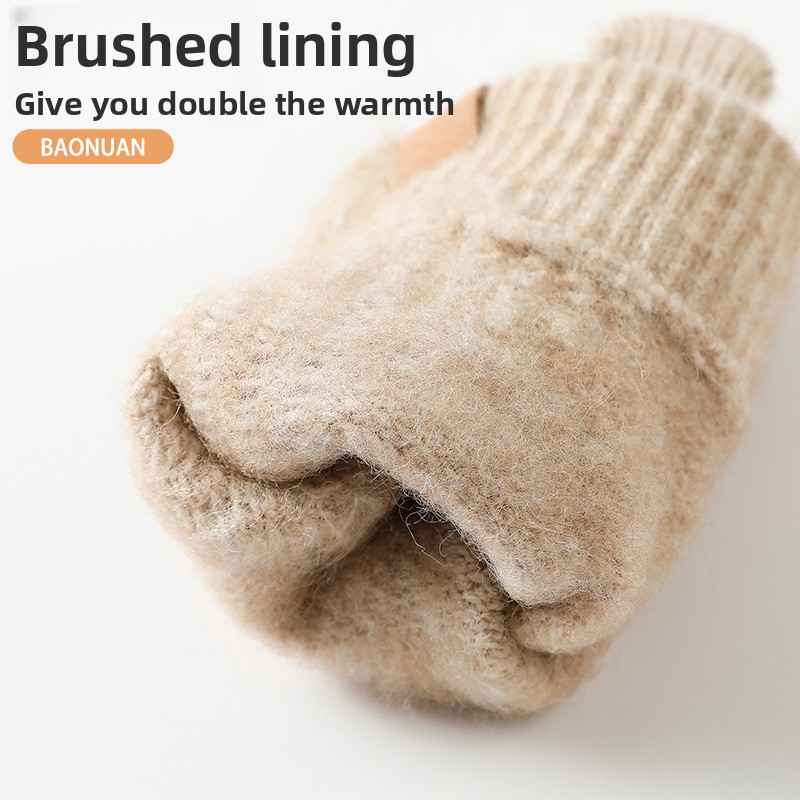 Women Winter Thickened Fleece  - đánh giá và giá Wool Glove Lined
