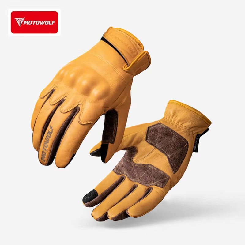 Leather Motorcycle Gloves Retr - đánh giá và giá Motorcycle Glove Knuckle