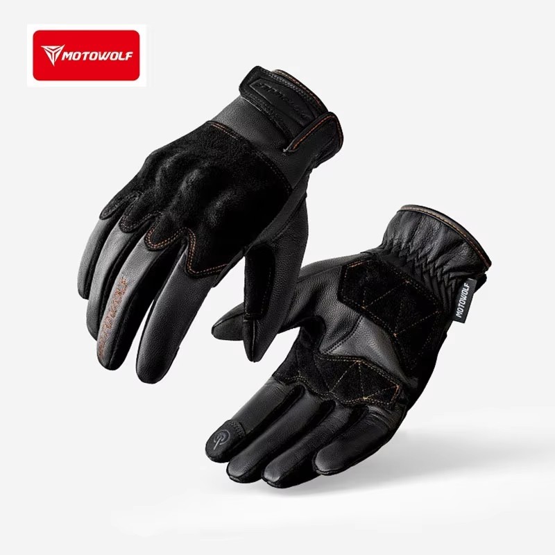 Leather Motorcycle Gloves Retr - đánh giá và giá Motorcycle Glove Knuckle