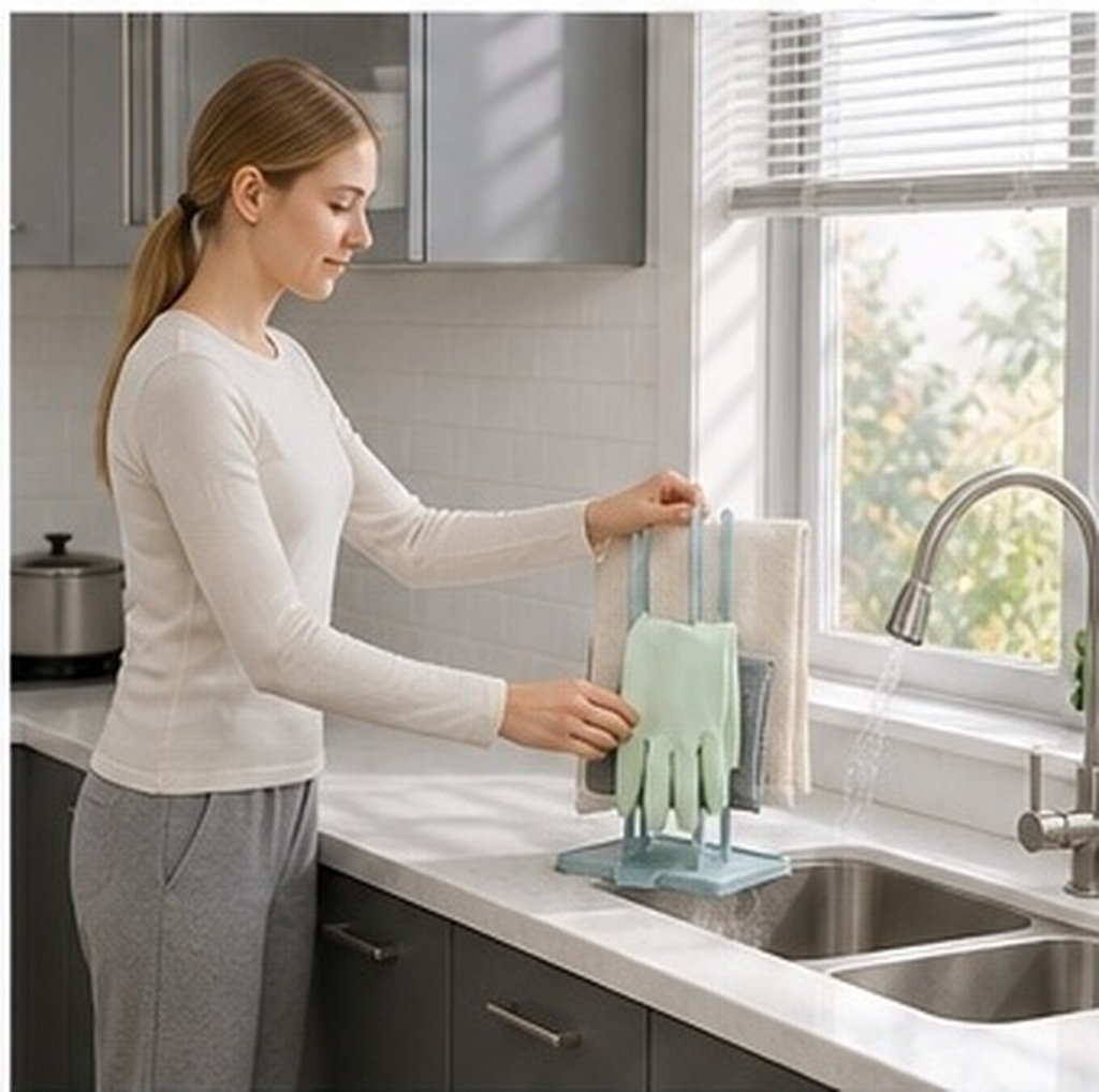 Multi-Functional Drain Rack Ki - đánh giá và giá Dish Glove Rubber
