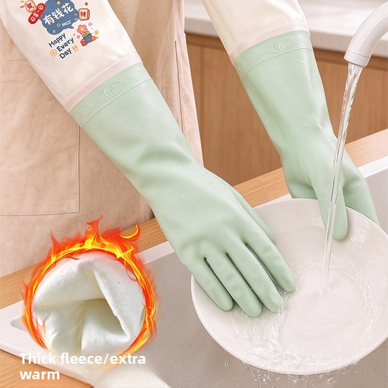 Extra Long Dishwashing Gloves  - đánh giá và giá Dish Glove Rubber