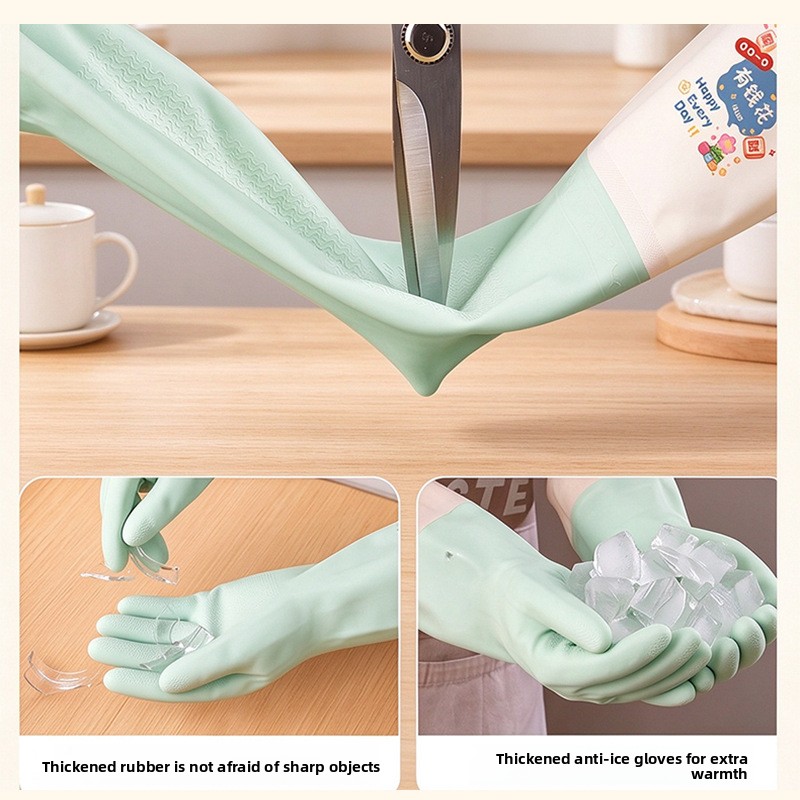 Extra Long Dishwashing Gloves  - đánh giá và giá Dish Glove Rubber