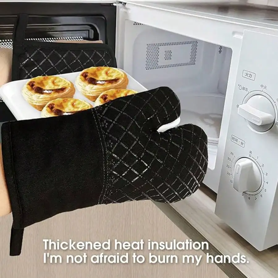 4PCS Silicone Kitchen Microwav - đánh giá và giá Heat Resistant Glove