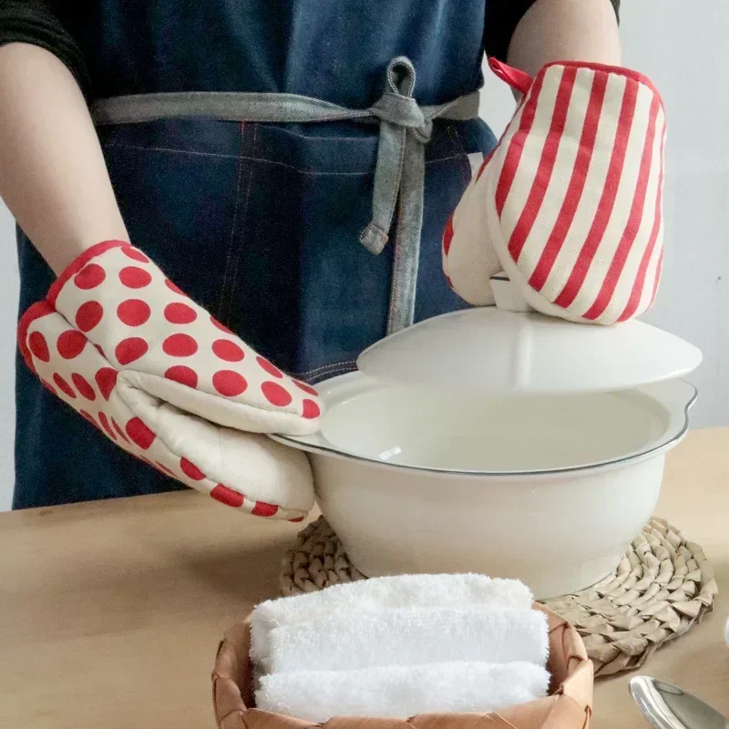 1PC Cotton Oven Mitts and Pot  - đánh giá và giá Heat Resistant Glove