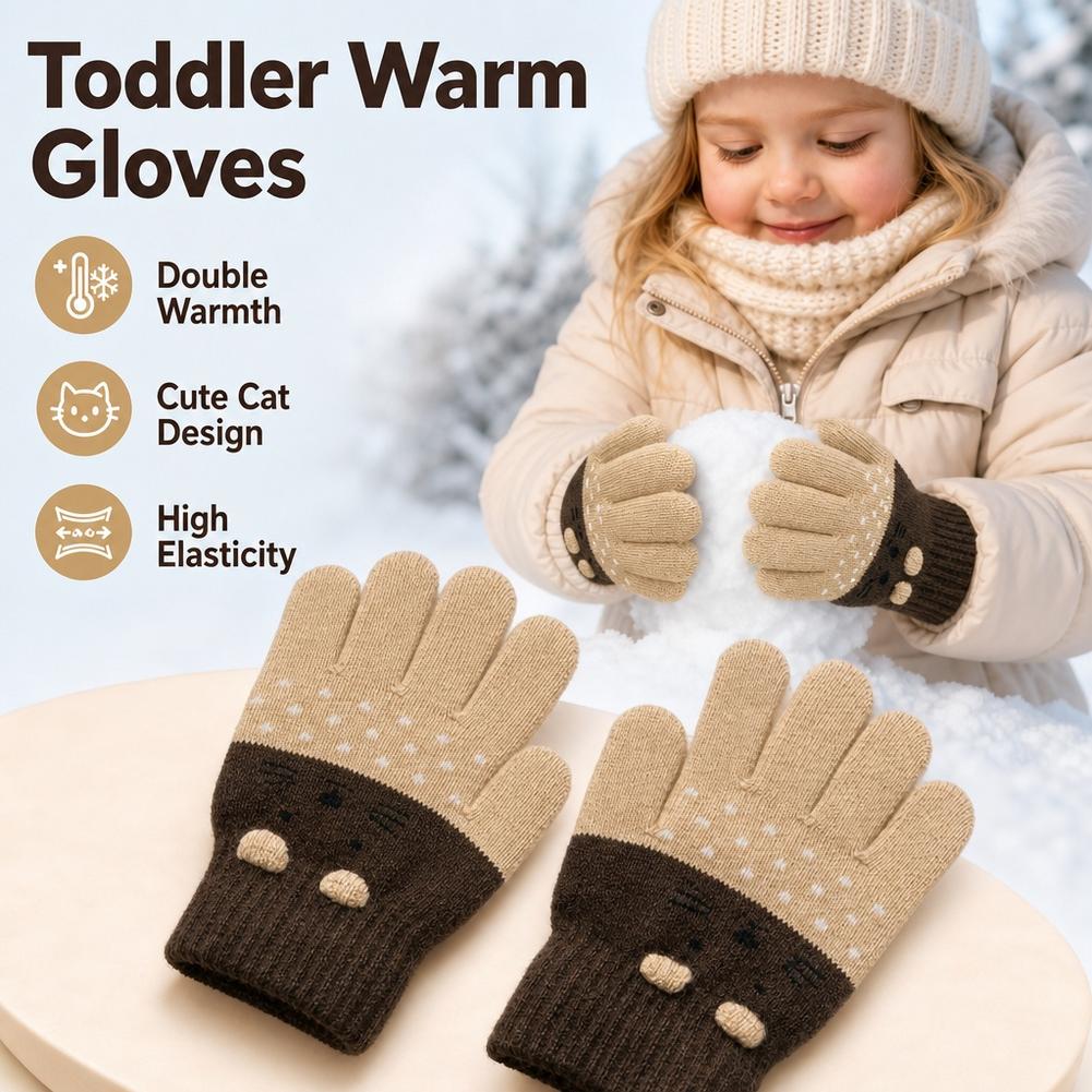 Kids Knit Gloves Winter Fleece - đánh giá và giá Wool Glove Lined
