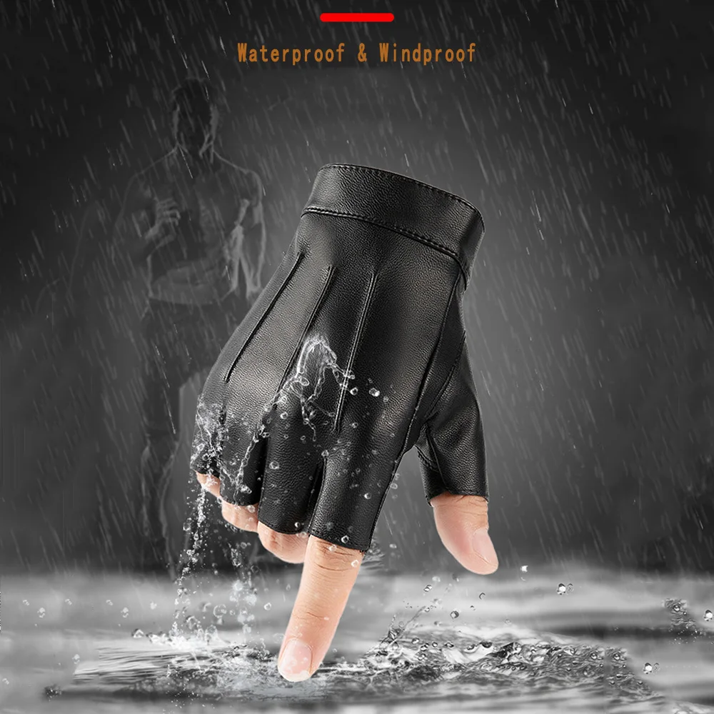 1 Pair Windproof Fingerless Dr - đánh giá và giá Leather Driving Glove