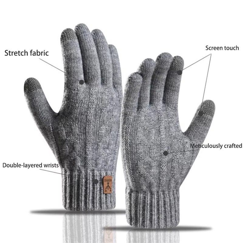 2026 Men's Thermal Wool Knitte - đánh giá và giá Wool Glove Lined